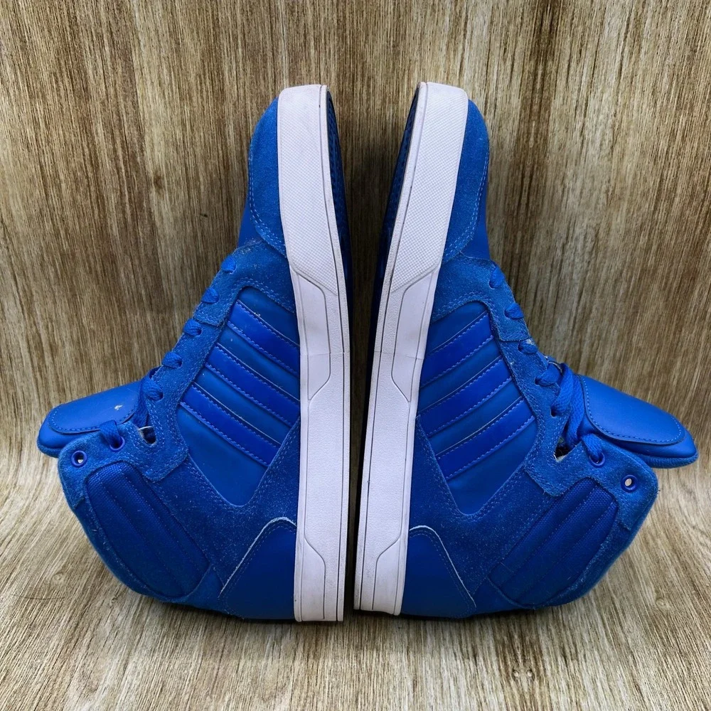 Adidas Neo Raleigh Mid Men's Size 10 Blue High Top Suede Sneakers F99089